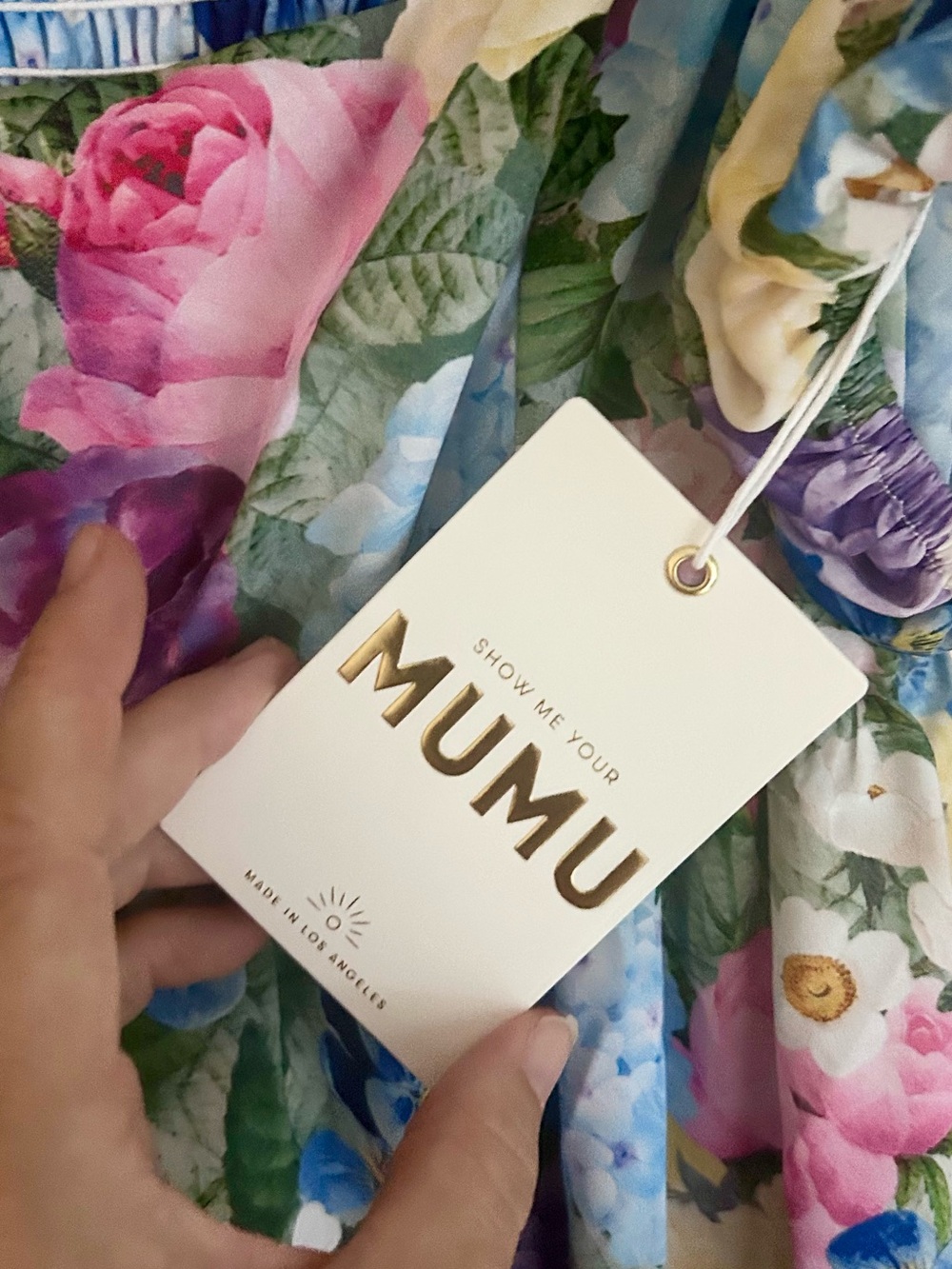 NWT Show Me Your Mumu Floral Milkmaid Babydoll Mini Dress Small Cottagecore Puff - Picture 6 of 9